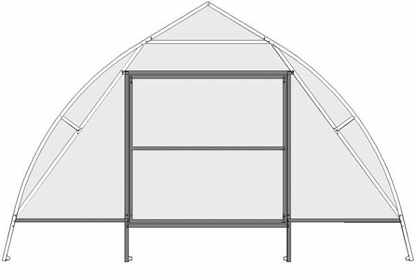 Глухая стенка в промышленную теплицу Фермер5